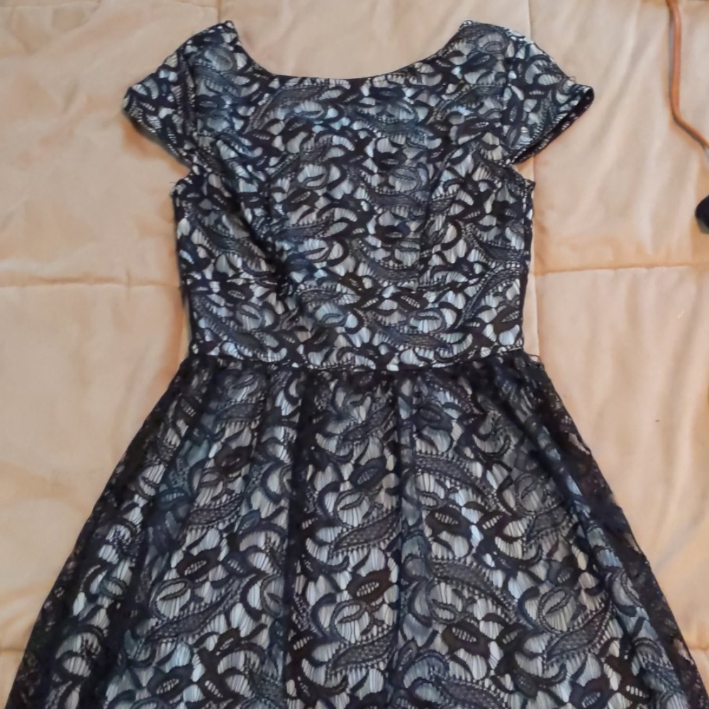 Baby blue lace dress